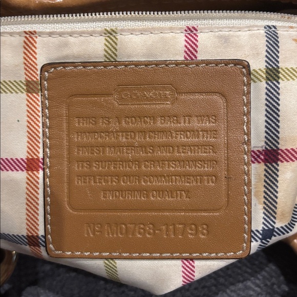 Coach Bleecker Floral Natural Straw And Leather Tote Bag, Rare - Picture 11 of 11